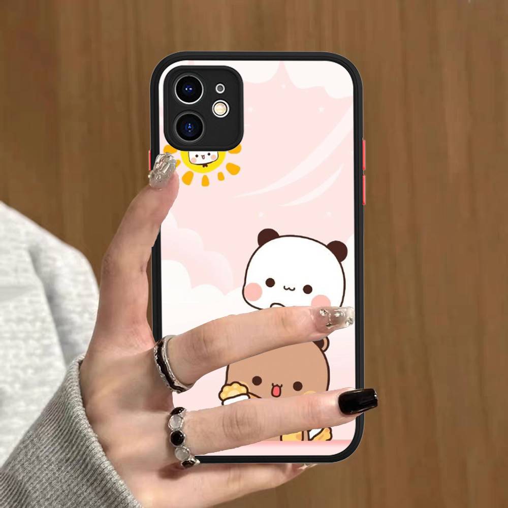 BuBu And DuDu Phone Case For IPhone 11 12 13 14 15 16 Pro Plus X XS MAX Matte Bumper Shockproof Cover