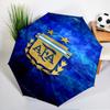 Argentinien Fußballverein Aufdruck Automatischer Regenschirm, 8-Speichen für Reisen, Camping, Alltagsregenschirm, Wesentliches Geschenk für Familie und Freunde