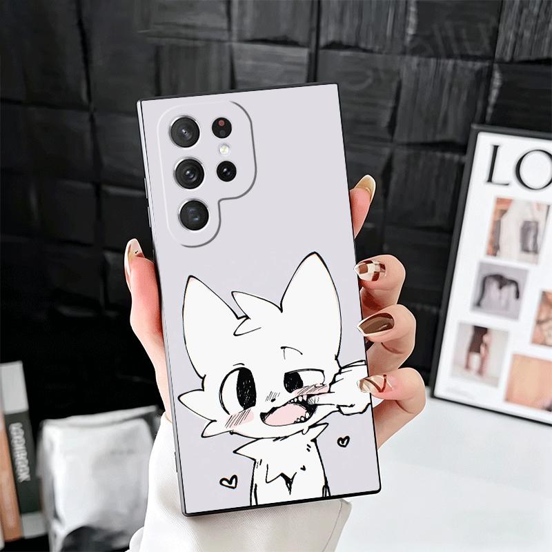 Cute B-Boykisser Catoon Soft Phone Case for Samsung Galaxy S26 S25 Edge S24 Ultra S23 Plus S22 S21 FE S20 Black Cover Back Shell