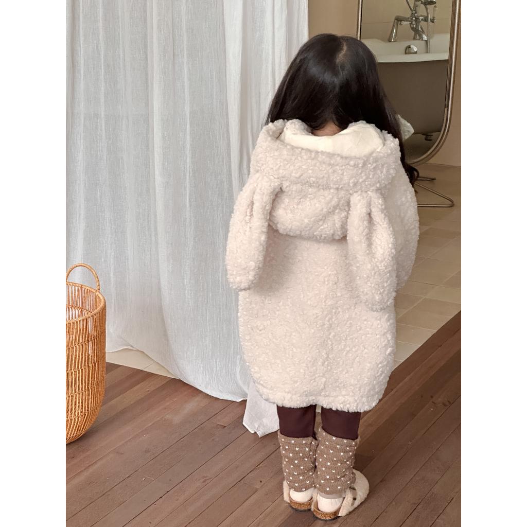 Children Coat Winter Girl's Long Coat Jacket Hooded Outwear