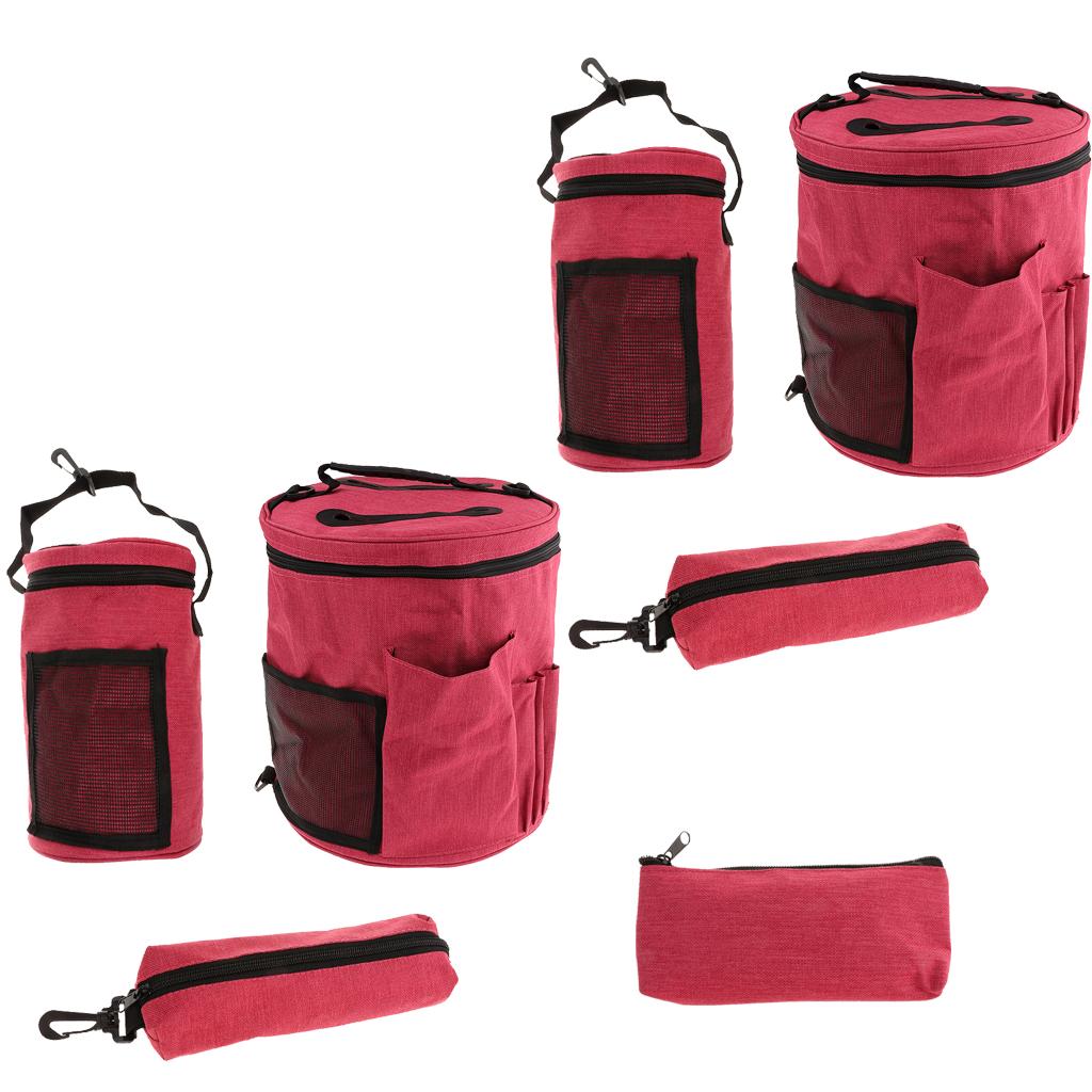 Organizer Fabric Bags Durable Sewing Kit Case Portable Knitting Bag for Yarn and Embroidery Tools