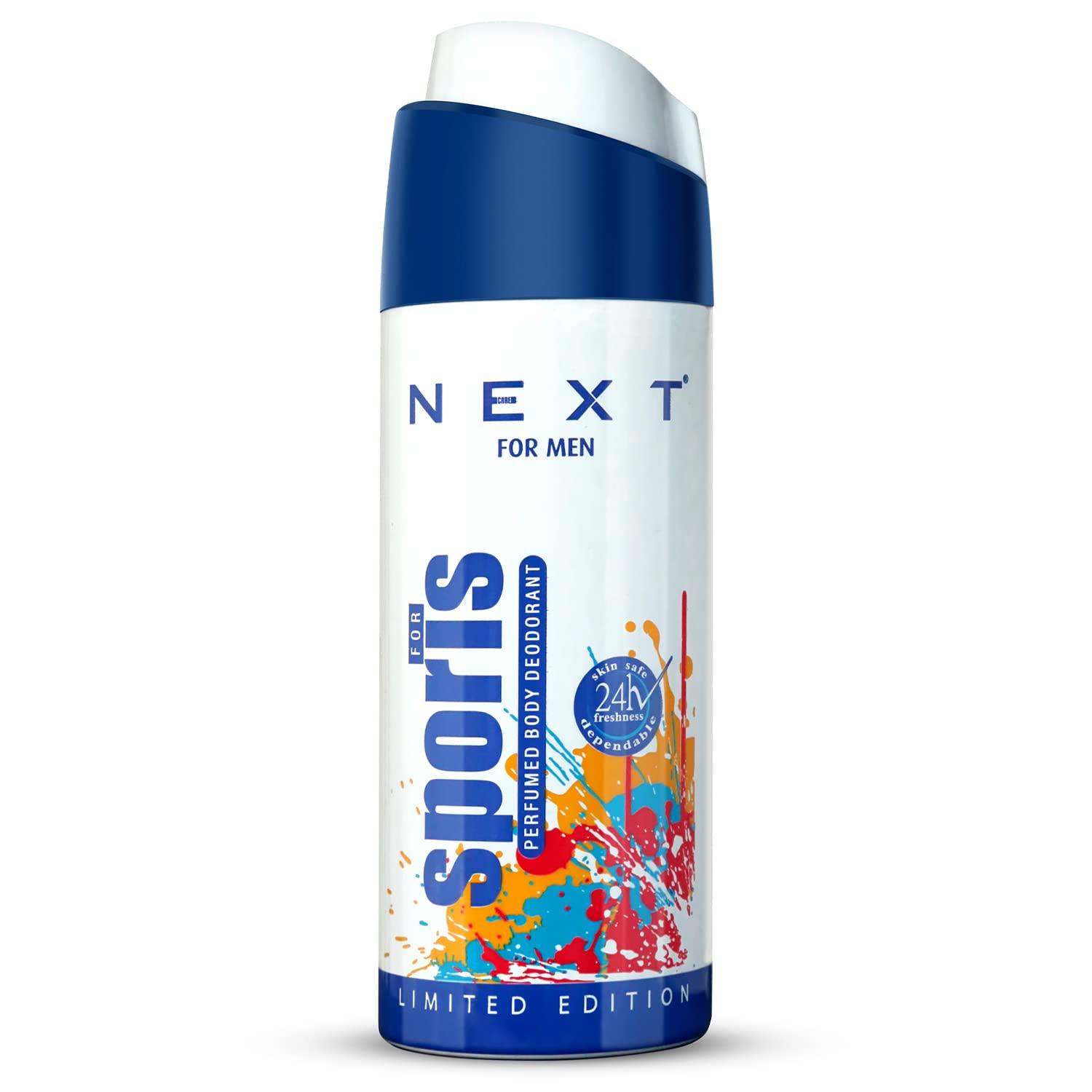 Next Care Sports Deo | Long Lasting Daily Use Deodorant for Men & Women | Refreshing Body Spray-150 ml