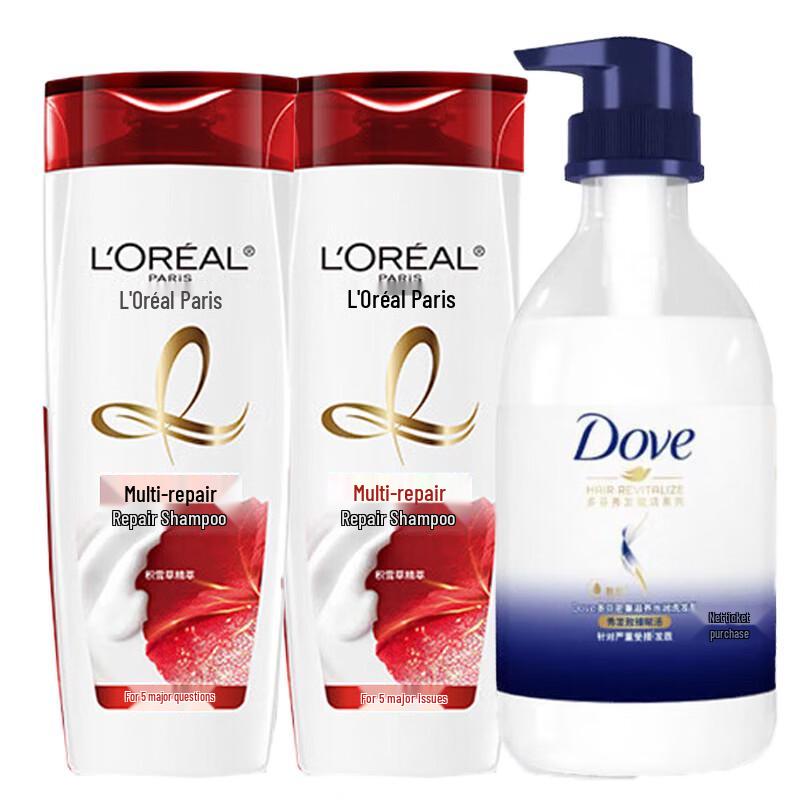 Dove Body Wash & L Oréal Shampoo Bundle