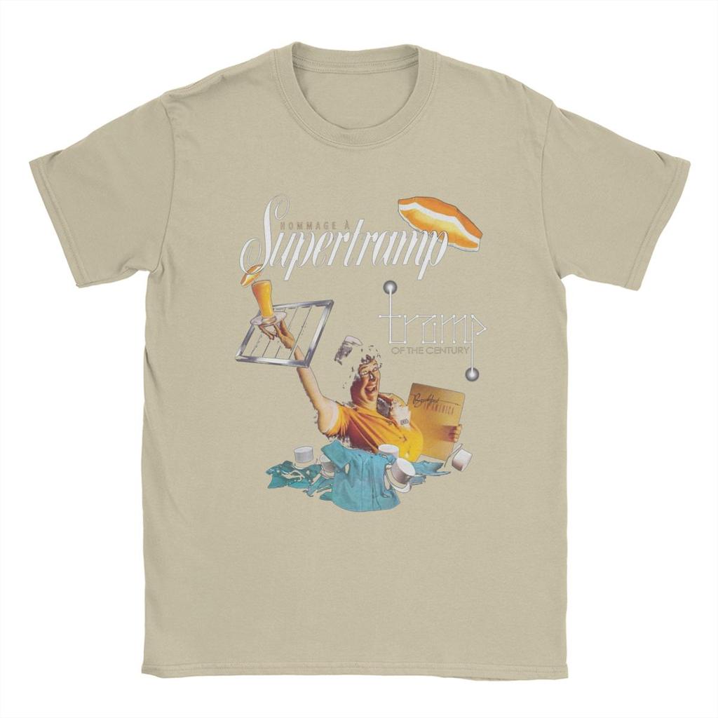 Musik Supertramp Männer T-Shirt Lustige T-Shirts Kurzarm O Neck T-Shirts 100% Baumwolle 4XL 5XL Kleidung
