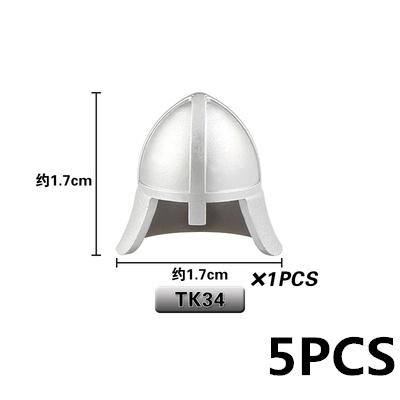 Medieval Military Soldier Weapon MOC Building Blocks Accessories Anime Figures Battle Axes Swords Gun Helmets Vest Toy Gift K018