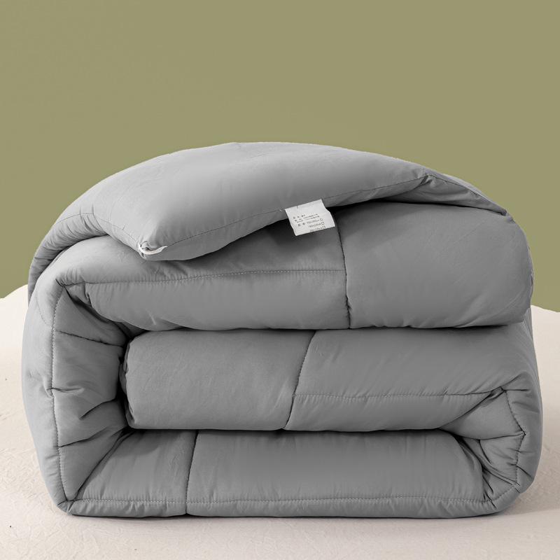 Four Seasons Brushed Quilt: Thick Silk Cotton for Spring, Autumn, and Winter – Ideal for Dorms and Hotels