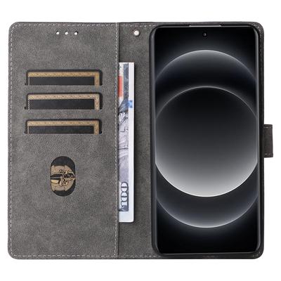 Pouzdro na telefon Xiaomi 14 Ultra s popruhem na ruku, kryt s peněženkou z PU kůže s RFID blokováním