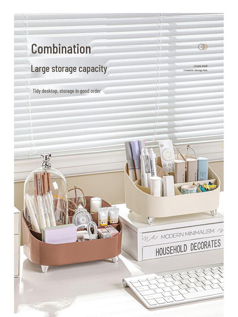 Lippenstift-Aufbewahrungsbox mit staubdichtem Deckel für Badezimmer-Waschtisch