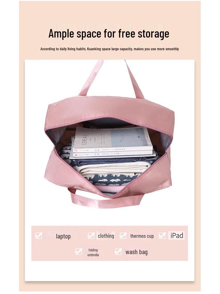 Foldable Travel Duffel: Large Capacity Crossbody Bag for Business Trips