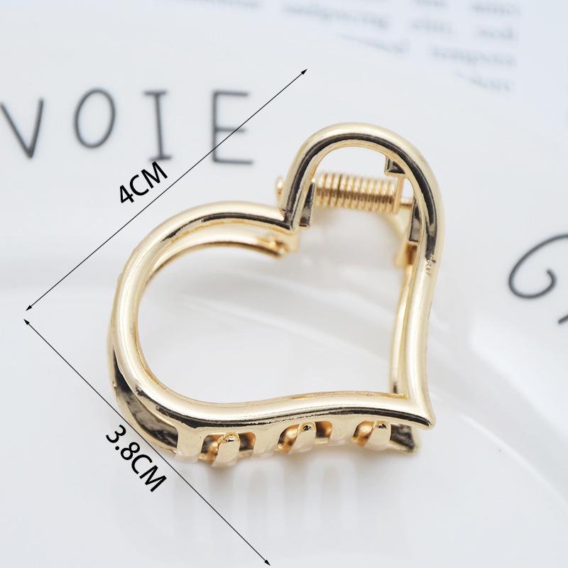 INS Minimalist Metal Claw Hairpin: Small & Medium Retro Hair Clip for European & American Styles, Korean Headwear