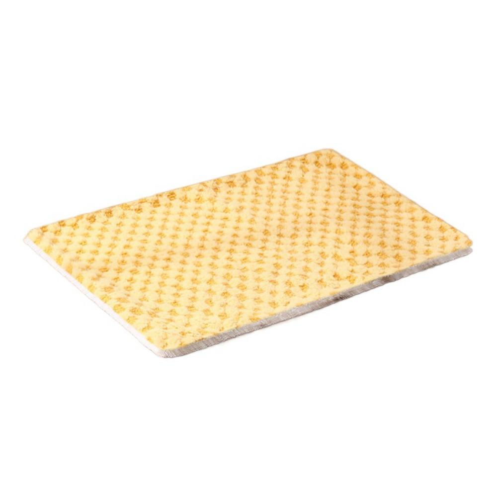 

Warm Cat Sleeping Mat Thickened Dog Mattress Pet Blanket Pad Cat Blanket Autumn M жёлтый