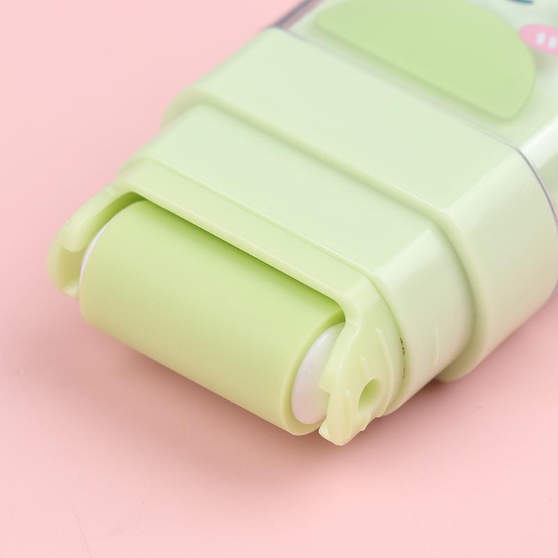 2 Piezas/Set Borrador de Rodillo Borrador con Forma de Animal Limpia Pocas Virutas Lindo Borrador de Dibujos Animados