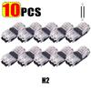10/1pcs Wire Connectors Low Voltage Wire Connectors Solid Connection T Tap Wire Connectors T Type 2 Pin Wires Splicing Connector