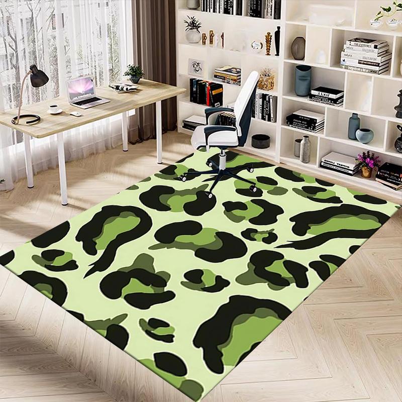 1PC Leopard print Extra Large Non Slip Floor carpet, Office, family, bedroom, Studio Large Area Rug Indoor Rugs, Vibrant Colors