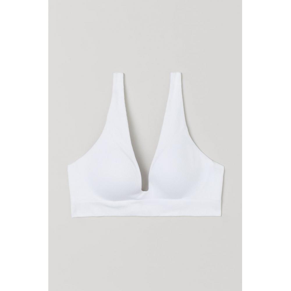 H&M Seamless Jersey Push-up Bra White