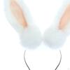 Plush Bunny Ears Headband Hairband Cute Hair Hoop for Role Play Holiday Birthday