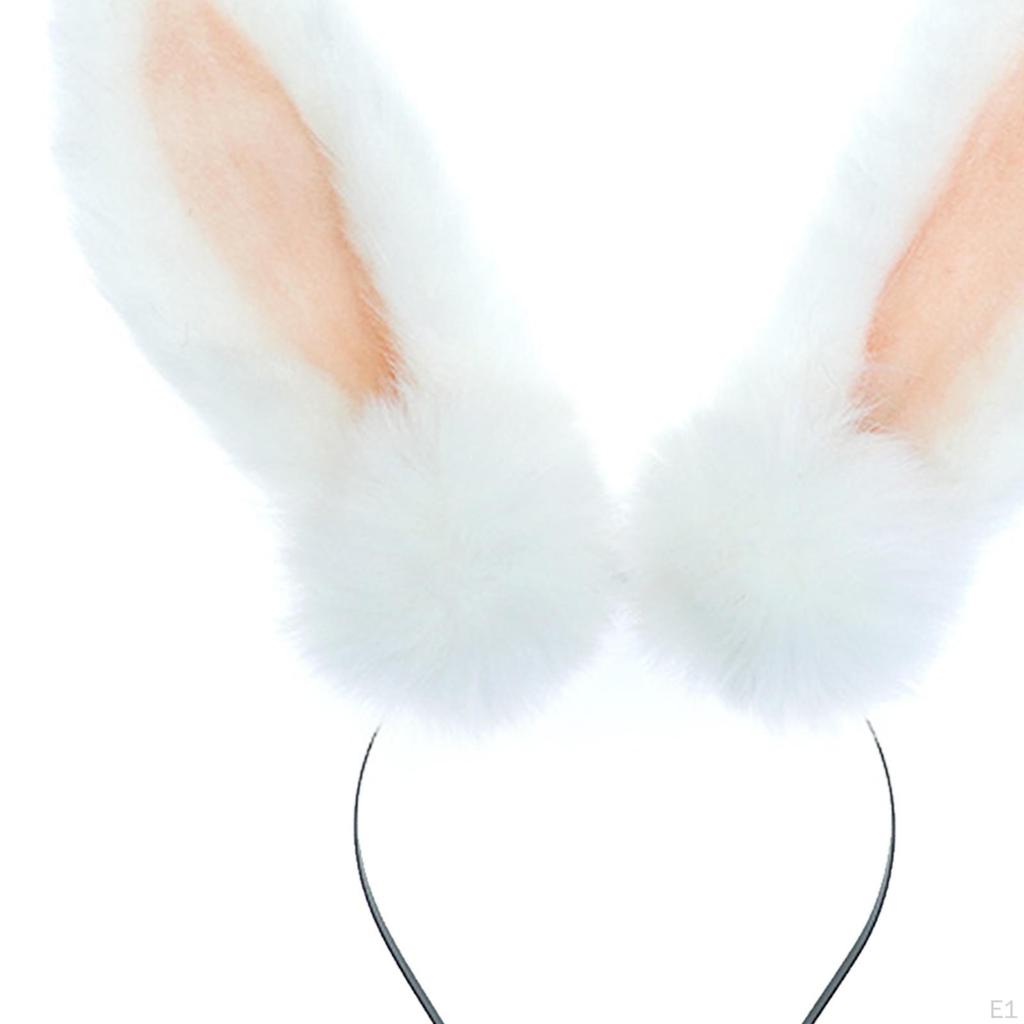 Plüsch Hasenohren Stirnband Haarband Süßer Haarreif für Rollenspiel Urlaub Geburtstag