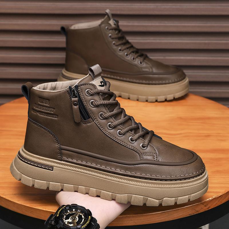High Top Autumn British Retro Casual Martin Boots Sports Waterproof Black Boots