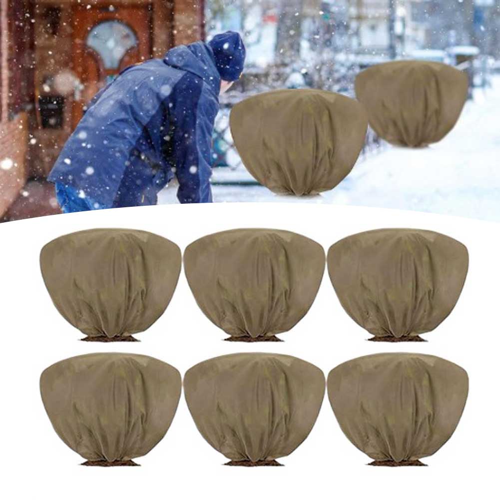 Winter Plant Covers with Drawstring Closure Large Freeze Protection Bag for Small Trees Potted Plants and Garden Shrubs
