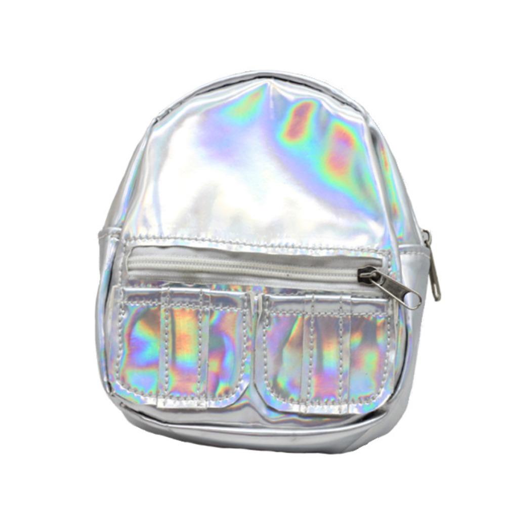 

PU Glitter 18inches Doll Backpack Girl Schoolbag Mini Knapsack Fashion Doll Backpack Kids Gifts серебряный
