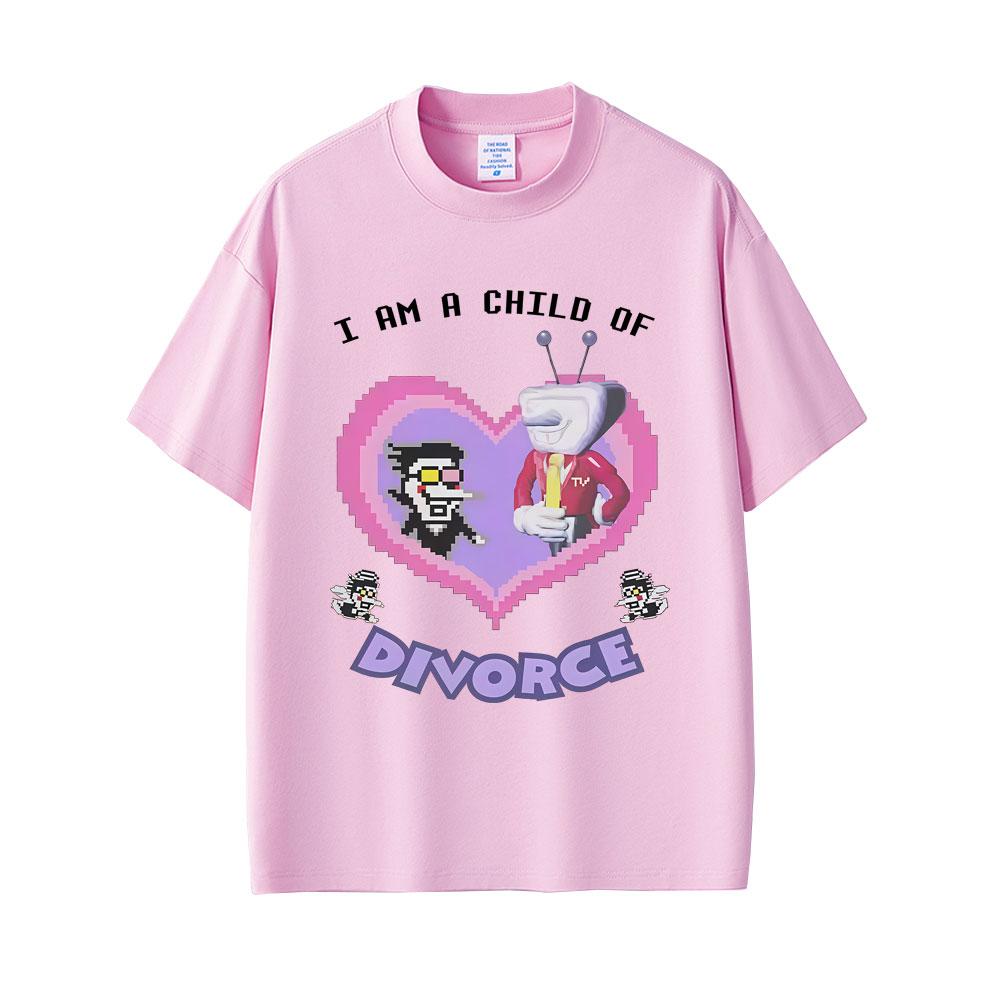 

Game Deltarune Spamton and Tenna I Am Child of Divorce Funny Meme Tshirts Men Women Casual Cotton Vintage Shortsleeved Top 4XL