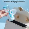 1ks přenosný mini zvlhčovač a aroma difuzér s viditelnou nádržkou na vodu, dobíjecí, tichý provoz, design s horním plněním pro cestování, kancelář, noční stolek