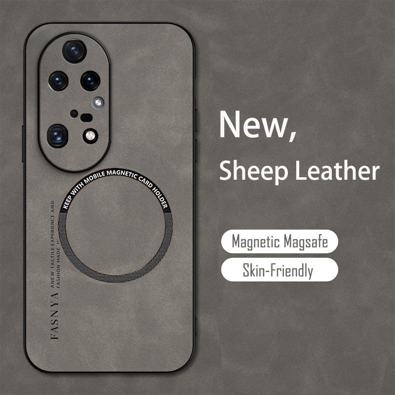 Vintage Fluff Leather Magnetic Soft Case For Huawei Mate 50 40 30 Honor 8X 9X 10 20 Lite 30 50 60 70 90 Nova 11 10 9 P60 P50 P40 P30 Pro Magsafe Cover