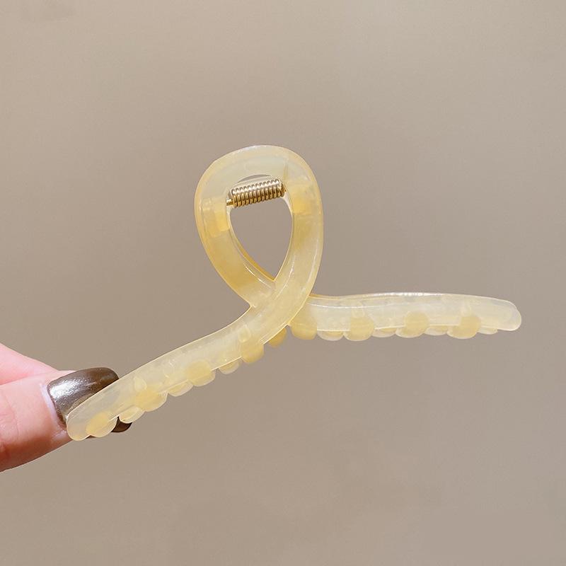 Large Acrylic Shark Hair Clip for Women - High-End Volume Grip Accessory