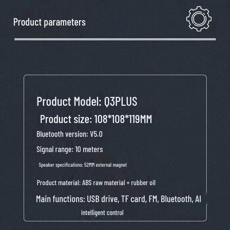 Bach Johann Q3 Plus Portable Bluetooth Speaker