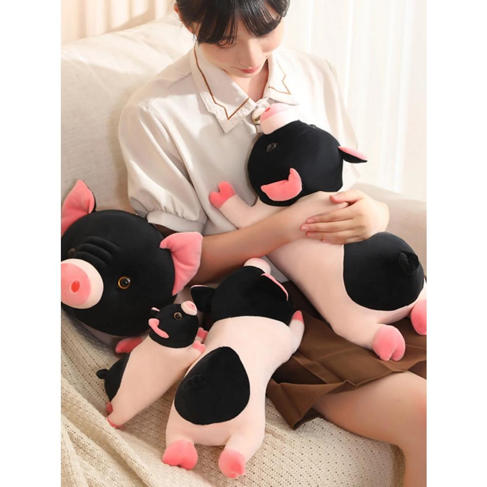 Cute Piglet Doll Pet Piggy Pillow Doo Pig Plush Toy Sleeping Doll Men and Women Birthday Gift Home Companion Decoration