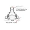 10 Stück Baby Silikon Weithals Natürlicher Sauger Schnuller Beruhigungssauger Fütterung