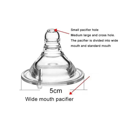 10 Stück Baby Silikon Weithals Natürlicher Sauger Schnuller Beruhigungssauger Fütterung