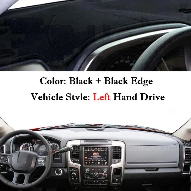 For Dodge Ram 1500 2500 3500 2010-2018 Car Dashboard Cover Dashmat Dash Board Sun Shade Anti-UV Pad Carpet Interior Accessories