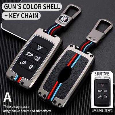 Zinc Alloy Car Key Case Cover Protective Shell For Land Rover Range Rover Evoque Discovery Sport Velar For Jaguar XE E-PACE XF