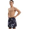 Li-Ning Full Print Fake Two-Piece Comfortable Swim Trunks Men Swimwear Black Brown LSKU853-A