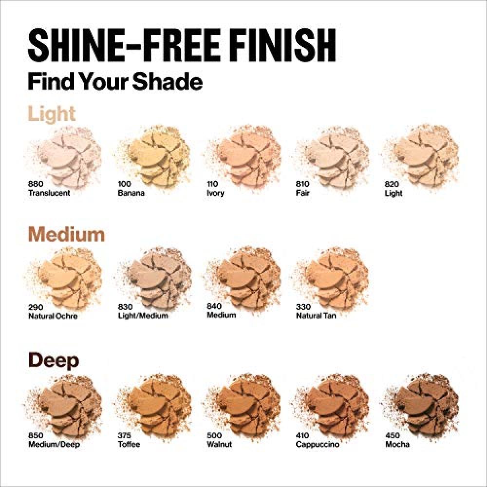 Revlon Face Powder  Colorstay 16 Hour Face Makeup  Longwear Medium  Full Coverage With Flawless Finish  Shine   Oil Free  820 Light  0.3 Oz