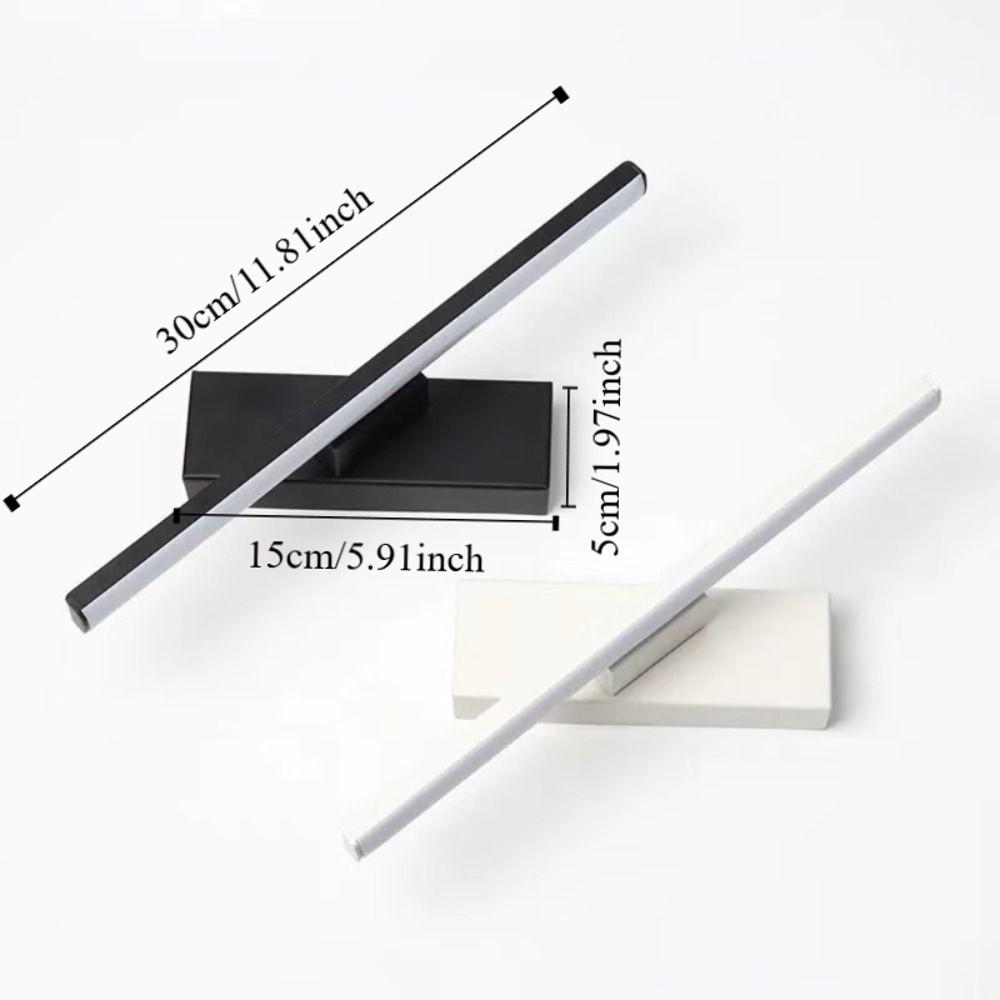 Tricolor Light Rotatable Mirror Lamp Adjustable Wall Sconces Lighting  Indoor Wall Lighting