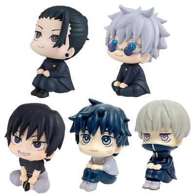 Jujutsu Battle Q Version Fünf Wege Wu Xia Youjie Sitzend Handheld PVC Modell Desktop Ornament Anime Peripherie Geburtstagsgeschenk