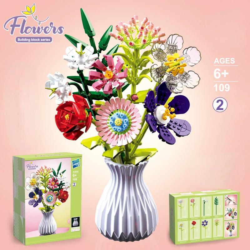 High-Quality Flower High-Quality Bouquet High-Quality Building High-Quality Blocks High-Quality Eternal High-Quality Sunflower High-Quality Plant With Vase