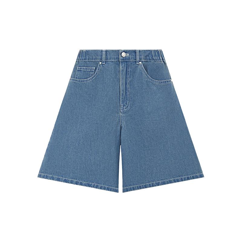 

ELLE KIDS Girls Summer Breathable Denim Straight-Fit Knee-Length Shorts 160