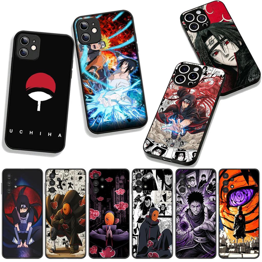 For Samsung Galaxy A25 A37 A57 A12 A14 A50 A51 A70 A71 A72 A04 M15 Note 20 9 8 10 Case Tobi Itachi Uchiha Sasuke Narutos Obito