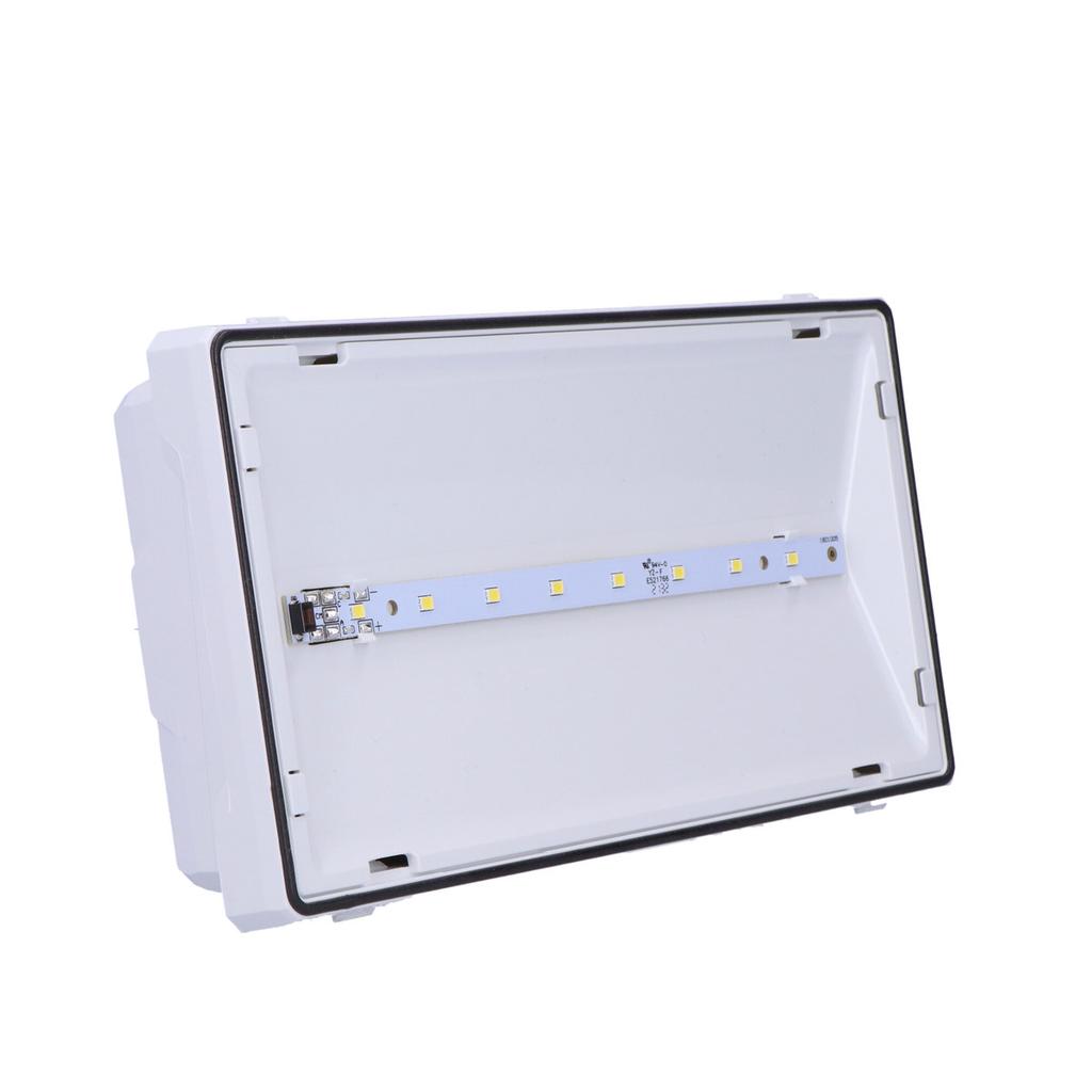Emergency LED Luminaire, EXIT 1W 6000K 1h, Single-purpose, Test Button, Bi