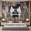 Custom Name Text Tapestry Rammstein Personalized Polyester Wall Tapestry For Bedroom And Room