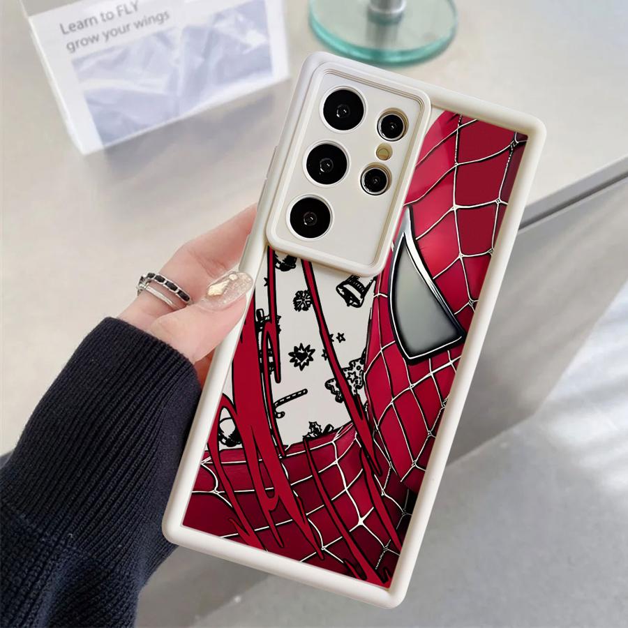 Marvel Spider Man Christmas Case for Samsung Galaxy S24 Plus S25 Edge S21 S25 Ultra S22 S23 FE S24Ultra S20FE Soft Shell