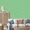 Wallpaper Geometric rhombuses green, green background 50x1000
