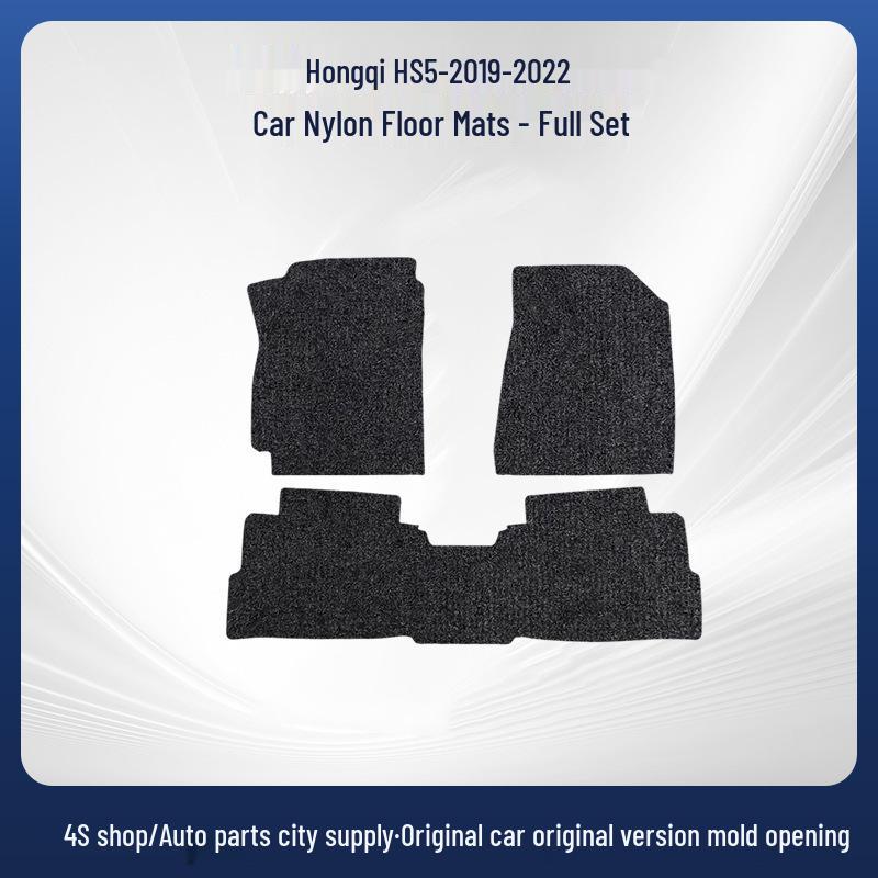 Durable Black Nylon Car Floor Mats for Hongqi HS5 (2019-2022)