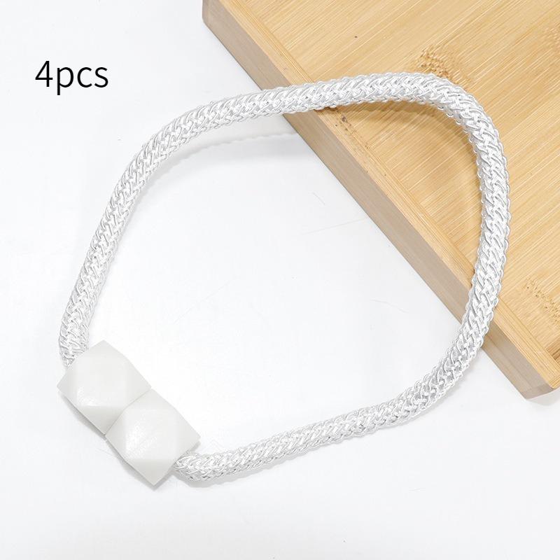 4pcs Modern Minimalist Cube Curtain Ties with Clip Design Elegant for Bedroom Living Room Kitchen Clearance