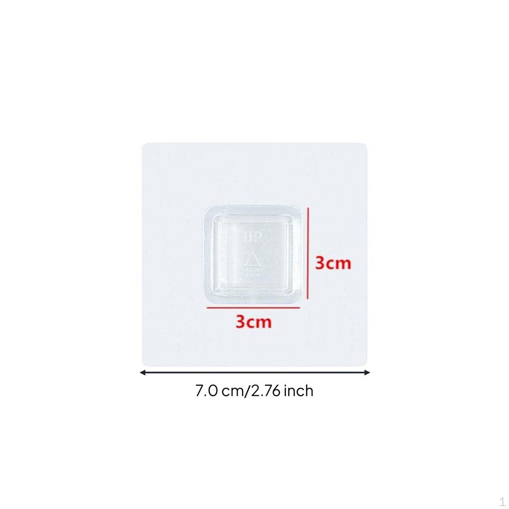 Nano Hook Sheet, Strong Hold, Waterproof, Removable, Wall Storage For Rotating
