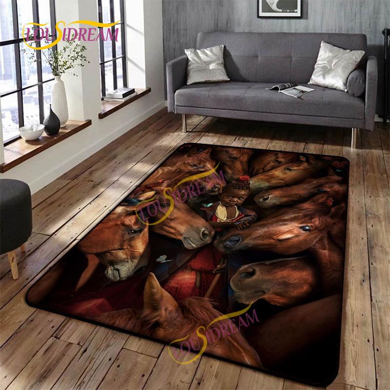 Animal Art Tiger Washable Square Soft Wolves Rug Living Room Bedroom Decorative Floor Mat Kitchen Bathroom Door Mat carpet.