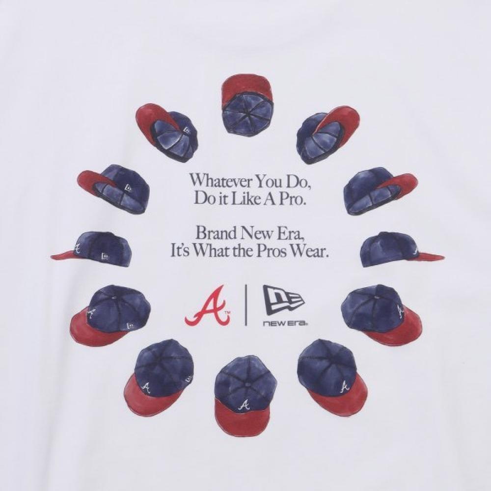 New Era Mlb ATlanTa Braves 59fifTy Circle T shirT